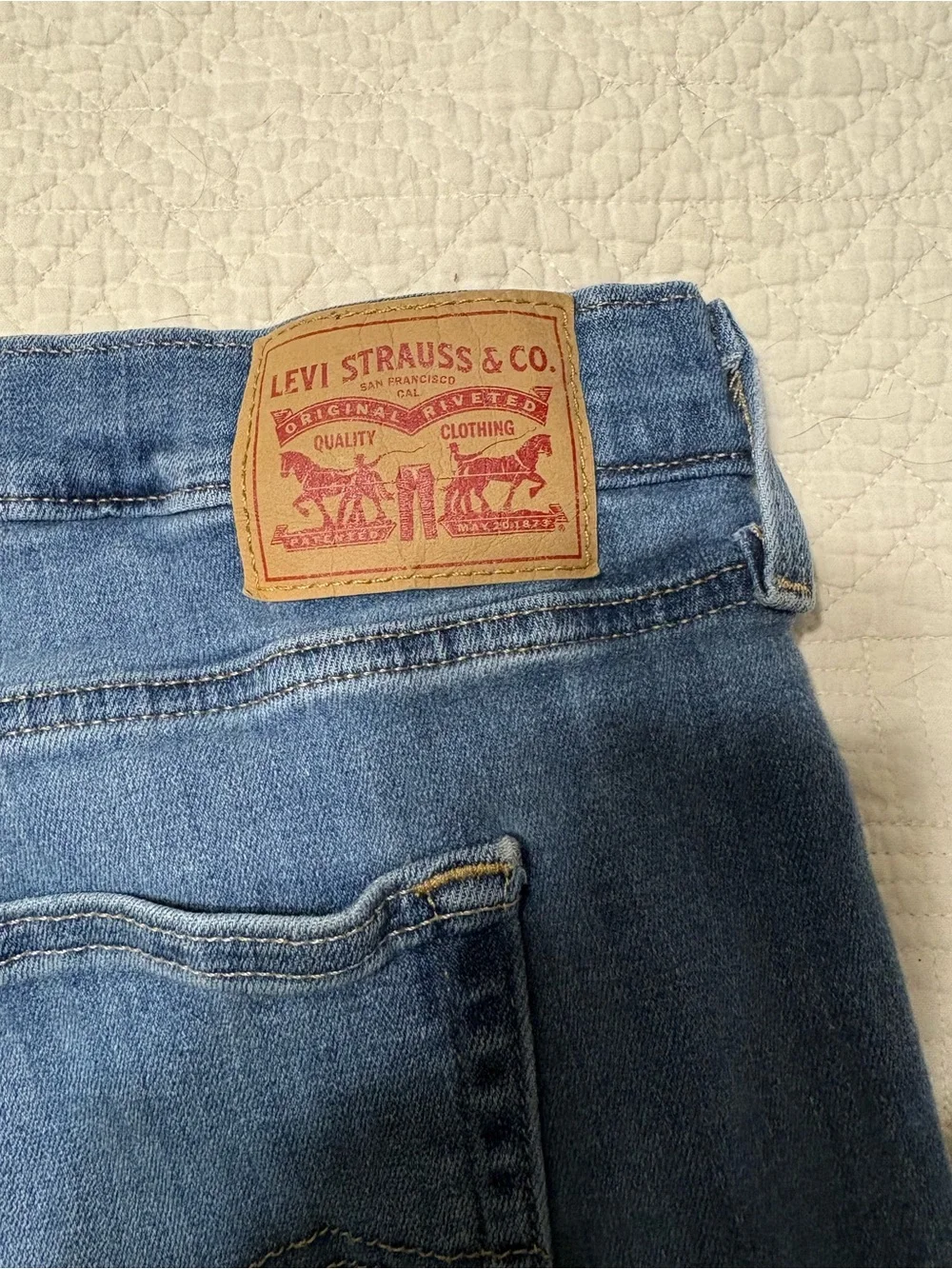 Levi's Blue Wide-Leg Flare Jeans 18 W